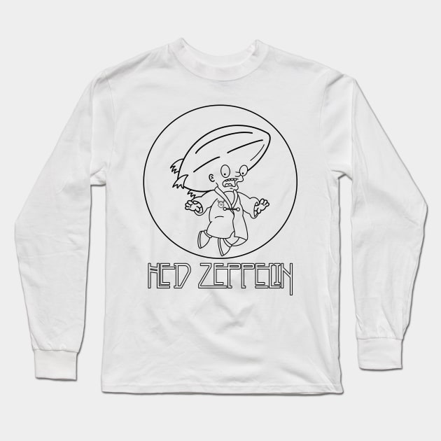 Hed Zeppelin - Black Long Sleeve T-Shirt by DemBoysTees